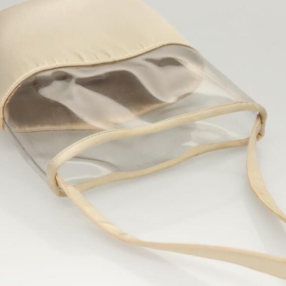 PRADA Hand Bag Vinyl Clear Beige - Picture 6 of 12